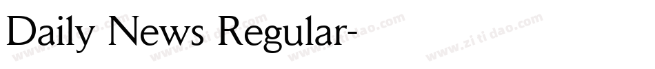Daily News Regular字体转换